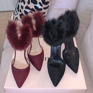 Forever 21 Faux Fur Heels